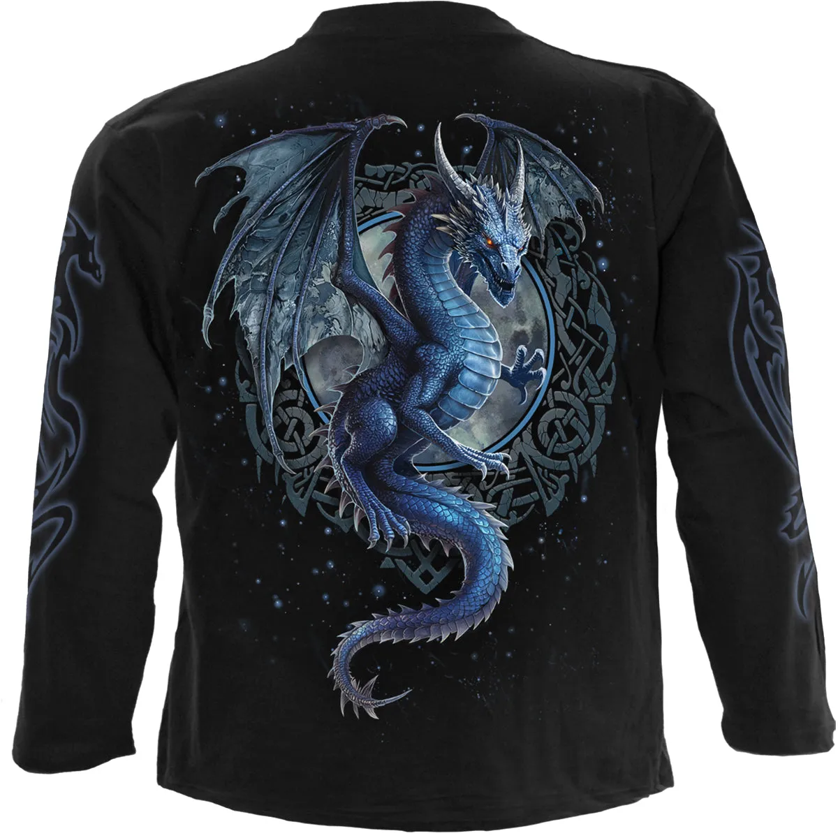 STORM DRAGON - Longsleeve T-Shirt Black sold by Spiral Direct product image thumbnail 2