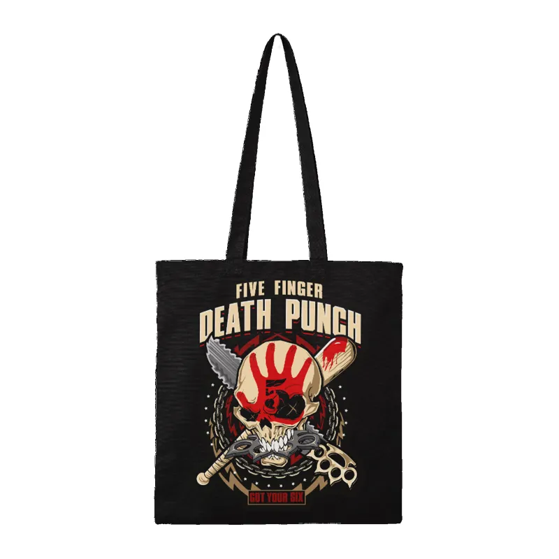 Rocksax Five Finger Death Punch Tote Bag - Got Your Six made by Spiral Direct
