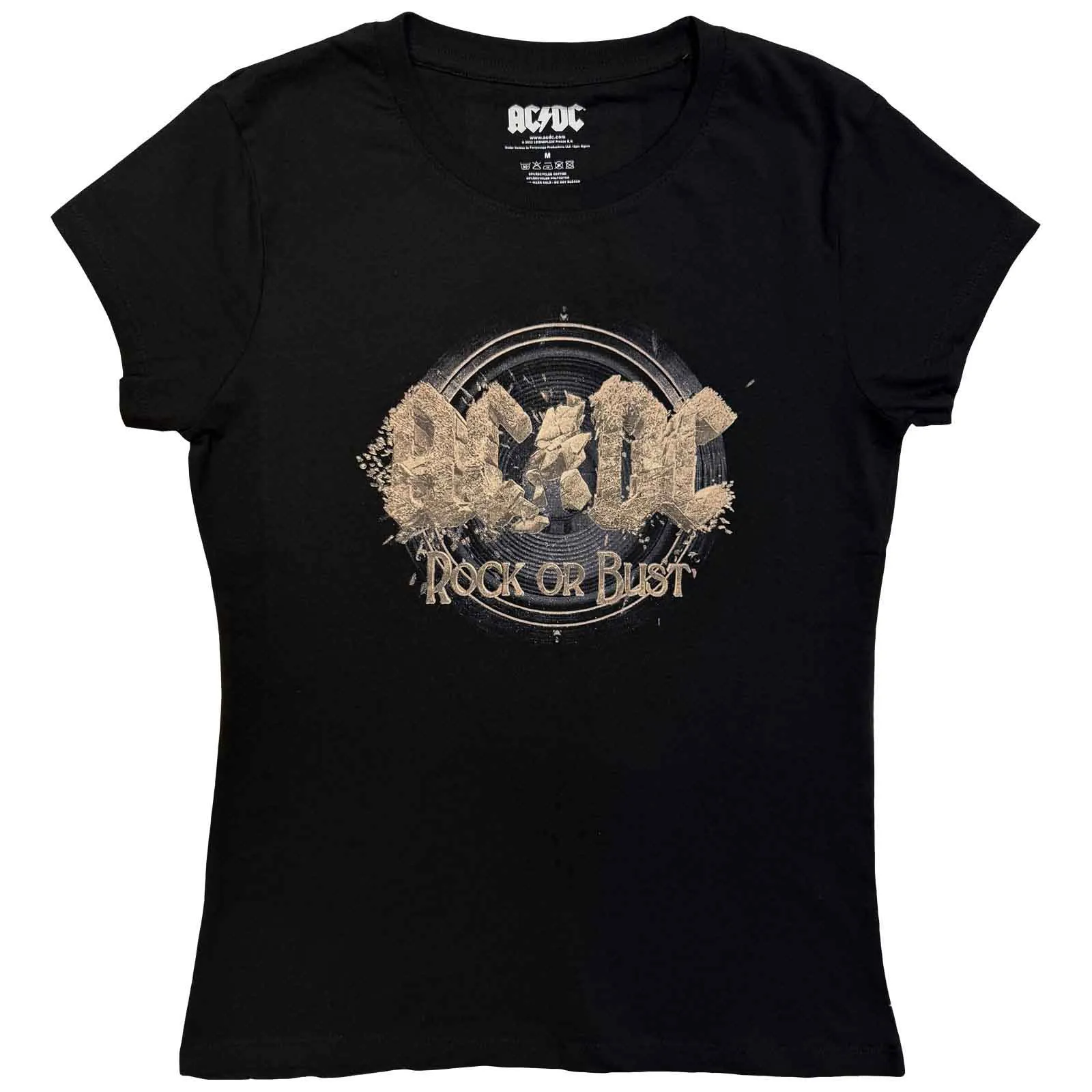 AC/DC - ROCK OR BUST - Ladies T-Shirt Black sold by Spiral Direct