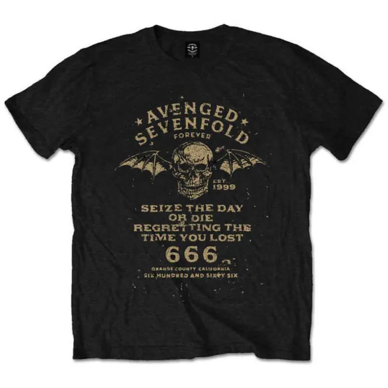 AVENGED SEVENFOLD - SEIZE THE DAY - T-Shirt Black made by Spiral Direct