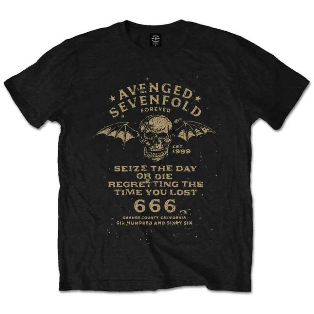 AVENGED SEVENFOLD - SEIZE THE DAY - T-Shirt Black sold by Spiral Direct