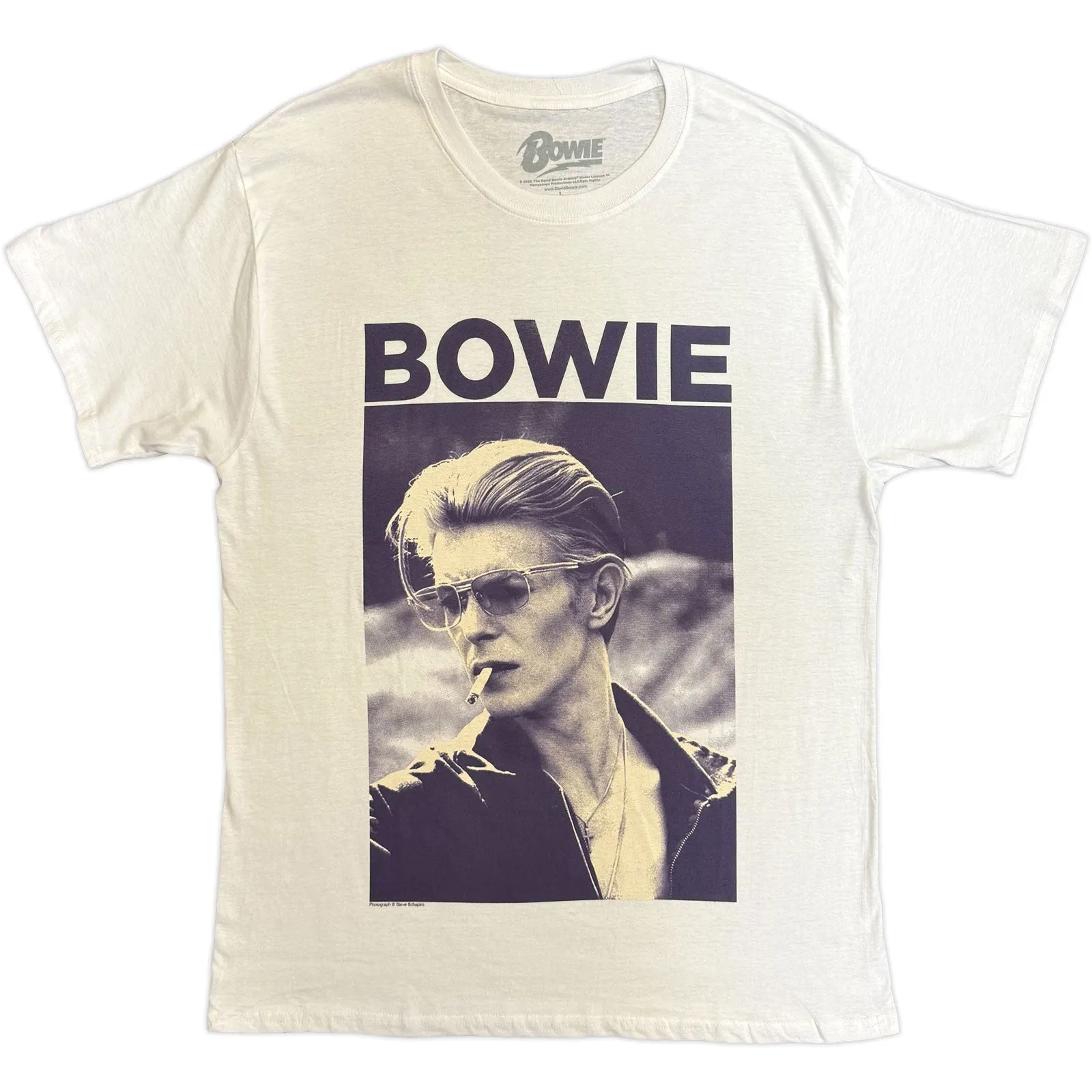DAVID BOWIE - SMOKING - T-Shirt White sold by Spiral Direct