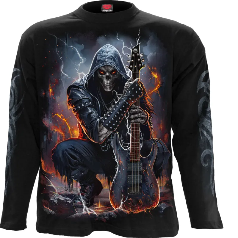 DEATH ROCKER - Longsleeve T-Shirt Black made by Spiral Direct
