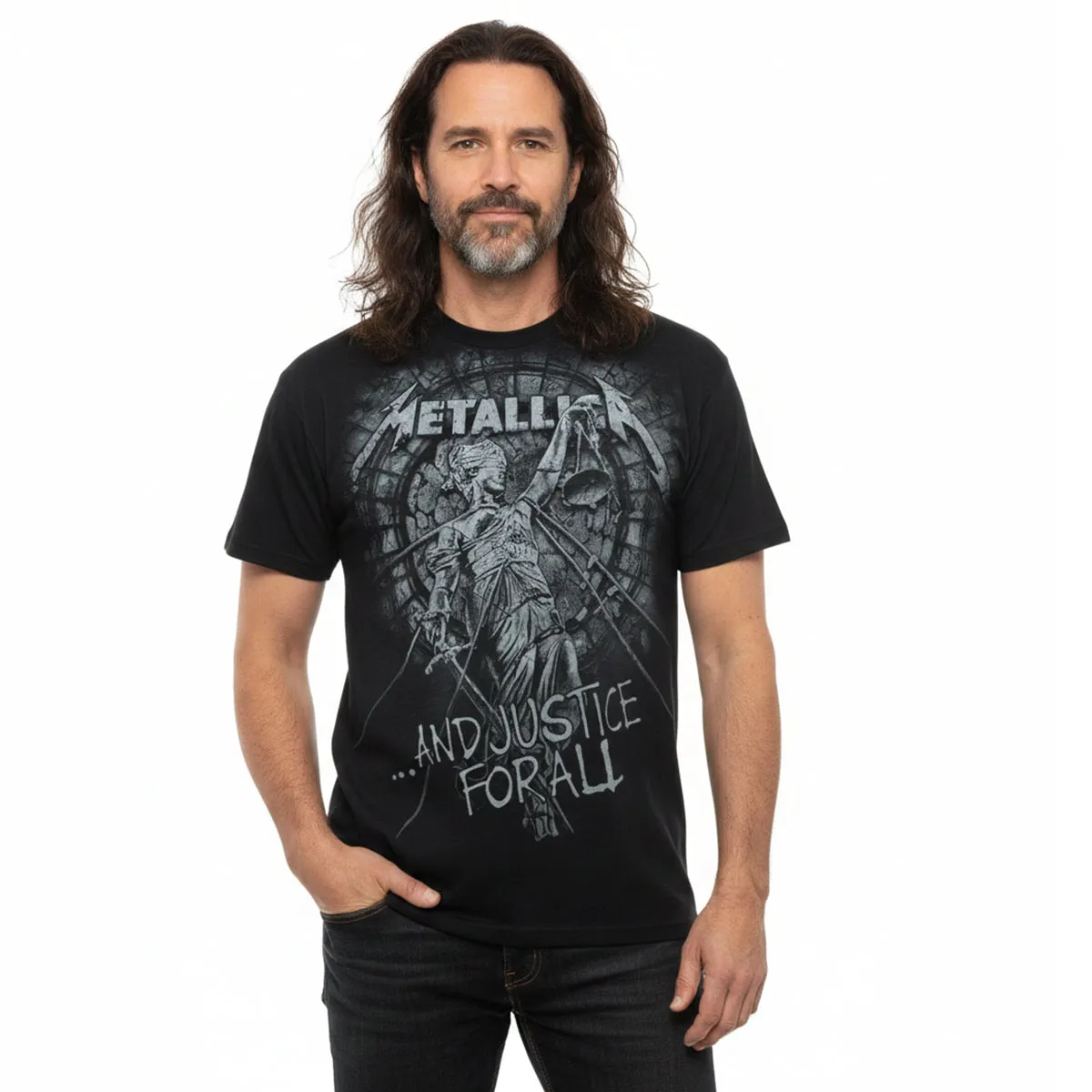 METALLICA - STONED JUSTICE - Front Print T-Shirt Black sold by Spiral Direct product image thumbnail 2