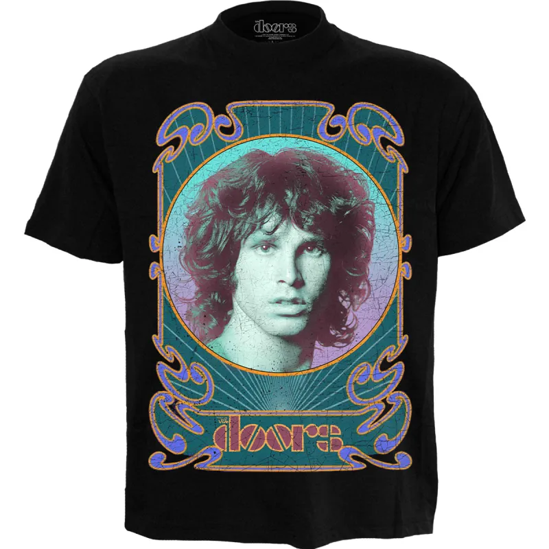 THE DOORS - NOUVEAU MORRISON - Front Print T-Shirt Black made by Spiral Direct