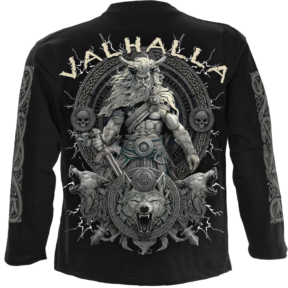 VALHALLA - Longsleeve T-Shirt Black sold by Spiral Direct product image thumbnail 2