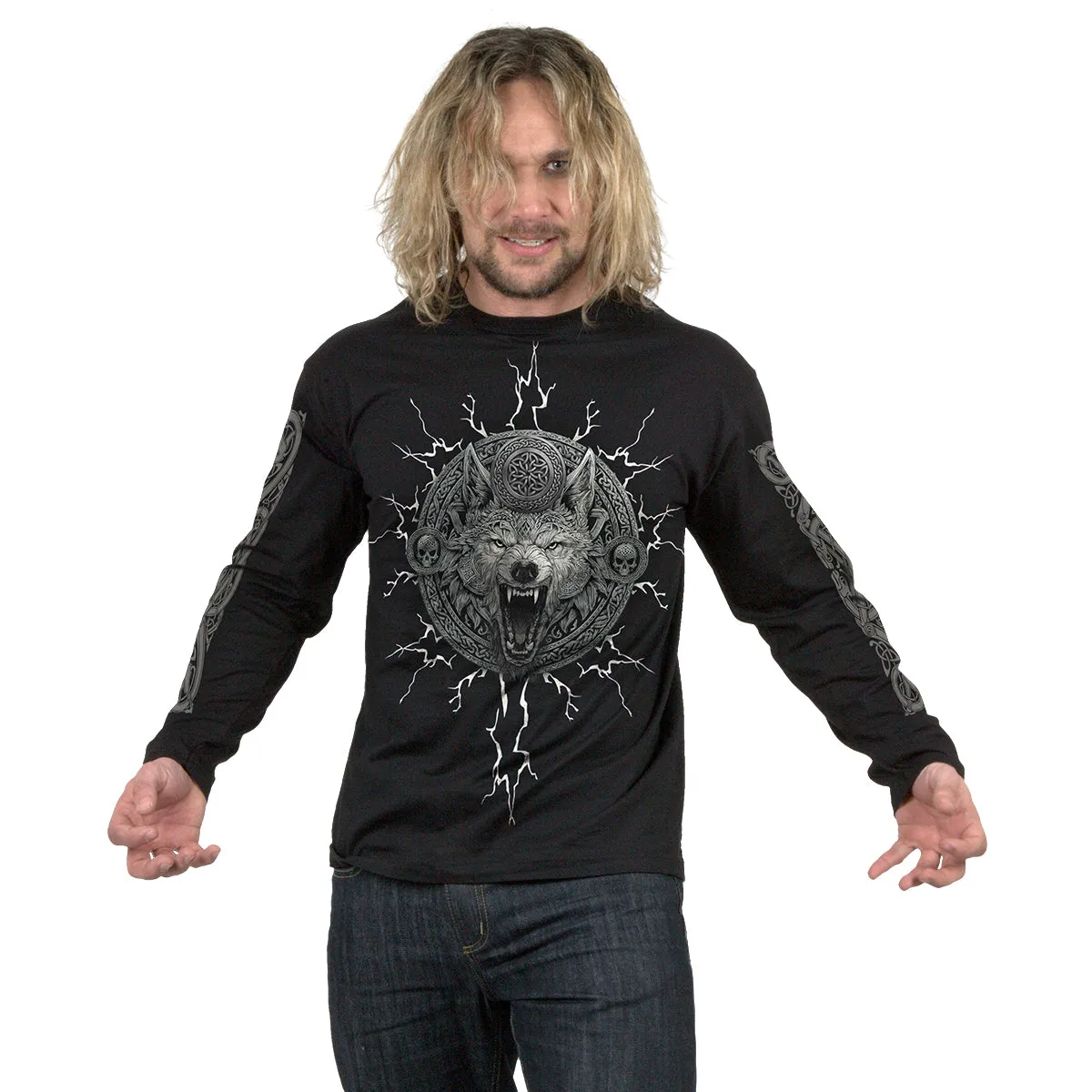 VALHALLA - Longsleeve T-Shirt Black sold by Spiral Direct product image thumbnail 3
