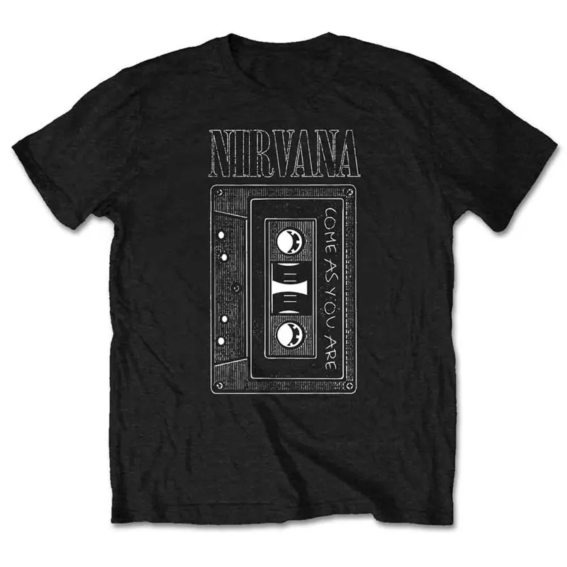 NIRVANA - AS YOU ARE TAPE - T-Shirt Black made by Spiral Direct