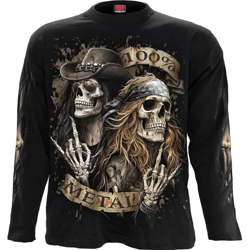PURE METAL - Longsleeve T-Shirt Black made by Spiral Direct