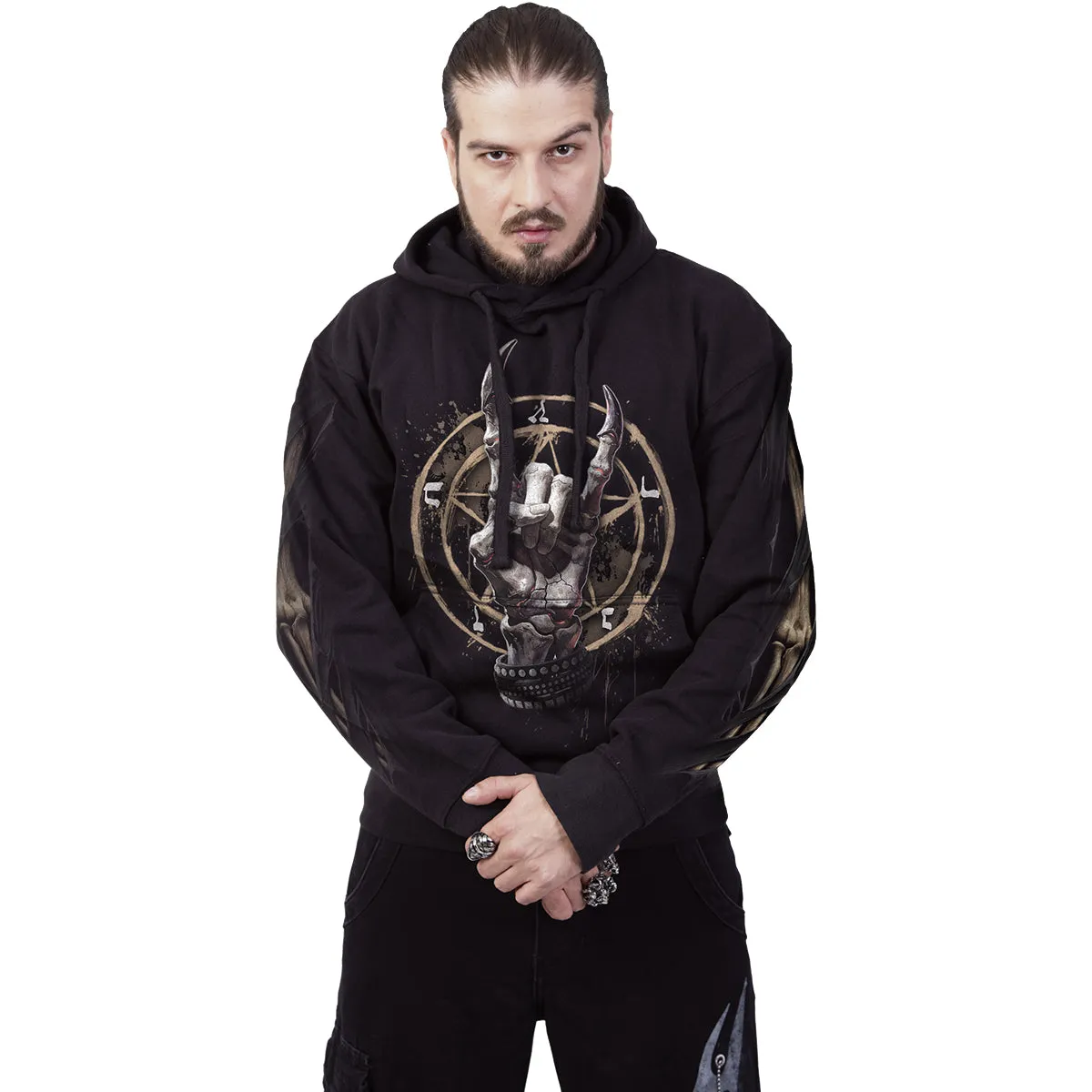PURE METAL - Hoody Black sold by Spiral Direct product image thumbnail 3