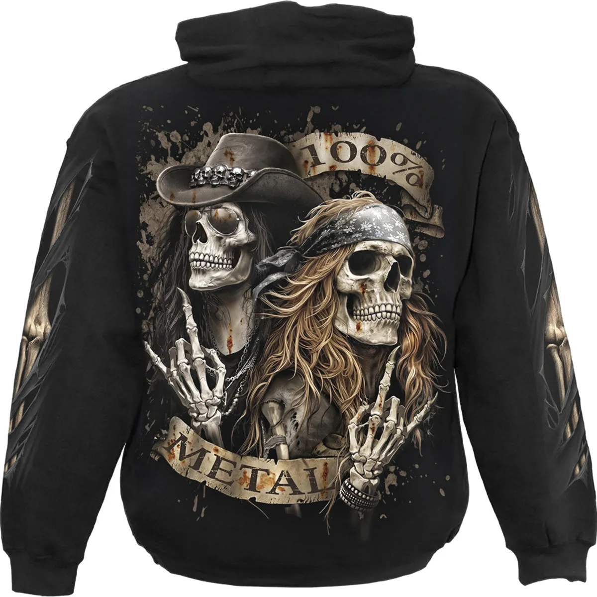 PURE METAL - Hoody Black sold by Spiral Direct product image thumbnail 2