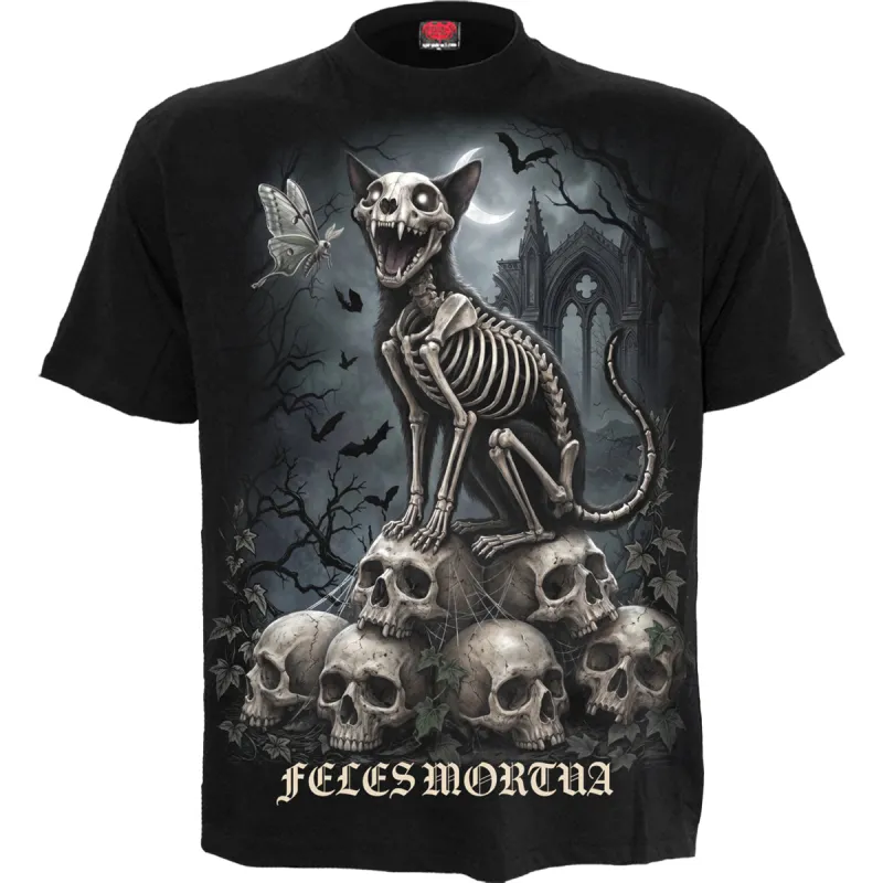 FELES MORTUA - Front Print T-Shirt Black made by Spiral Direct