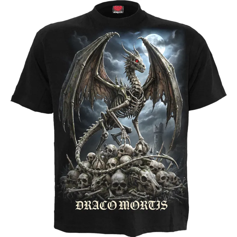 DRACO MORTIS - Front Print T-Shirt Black made by Spiral Direct