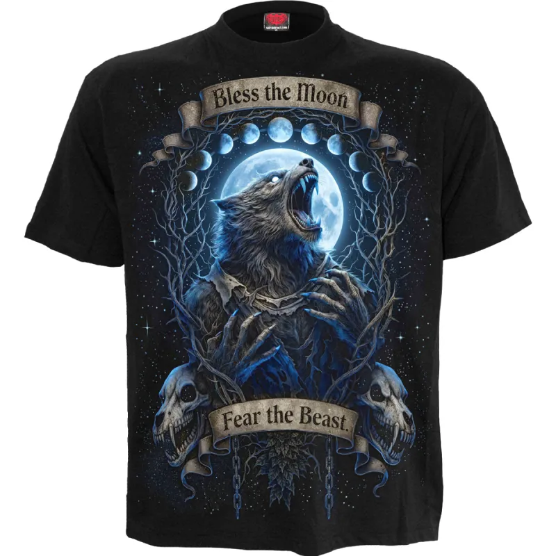 FEAR THE BEAST - Front Print T-Shirt Black made by Spiral Direct