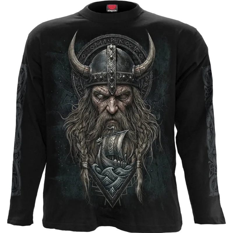 VIKING NORSEMAN - Longsleeve T-Shirt Black made by Spiral Direct