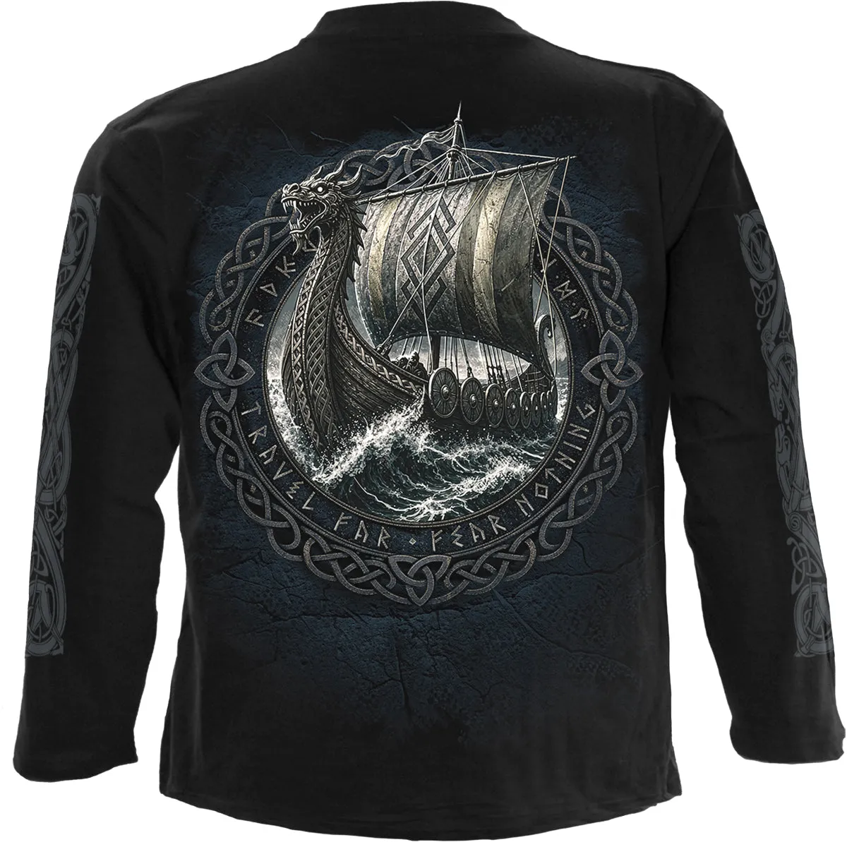 VIKING NORSEMAN - Longsleeve T-Shirt Black sold by Spiral Direct product image thumbnail 2
