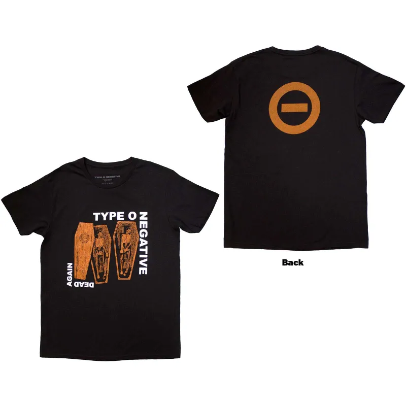 TYPE O NEGATIVE - DEAD AGAIN - T-Shirt Black (Back Print) made by Spiral Direct