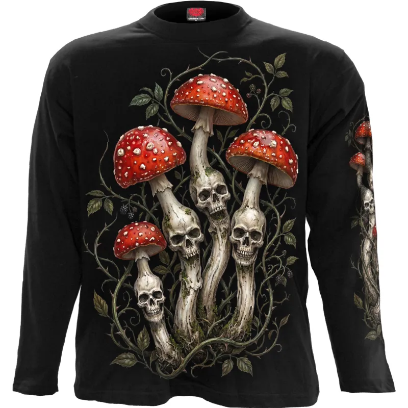 SHROOMS - Longsleeve T-Shirt Black made by Spiral Direct