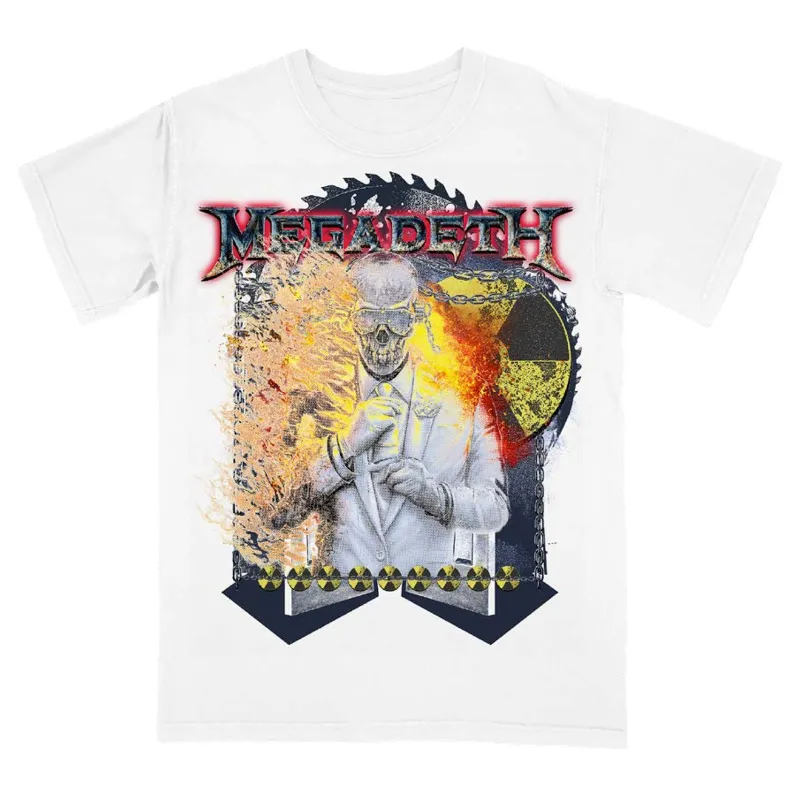 MEGADETH - VIC SAWBLADE - T-Shirt White made by Spiral Direct
