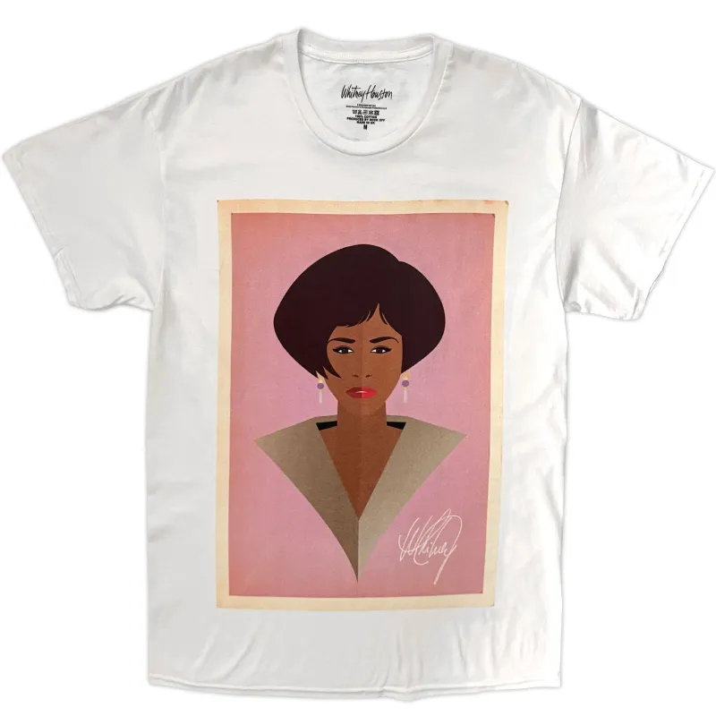 WHITNEY HOUSTON - ICON - T-Shirt White made by Spiral Direct
