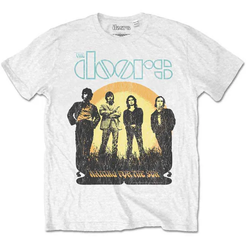 THE DOORS - WAITING FOR THE SUN 1 - T-Shirt White made by Spiral Direct
