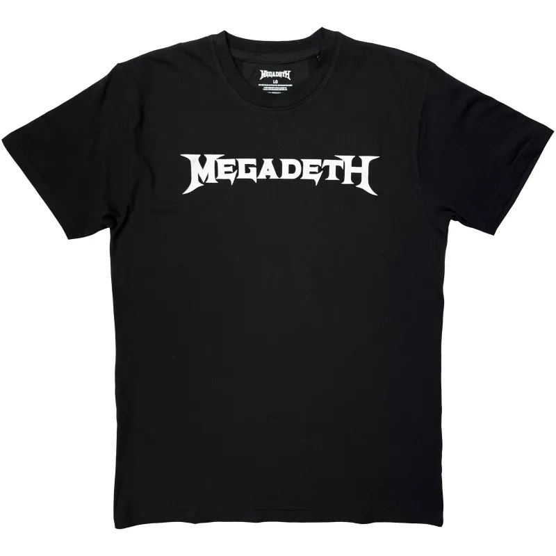 MEGADETH - LOGO MONO - T-Shirt Black made by Spiral Direct