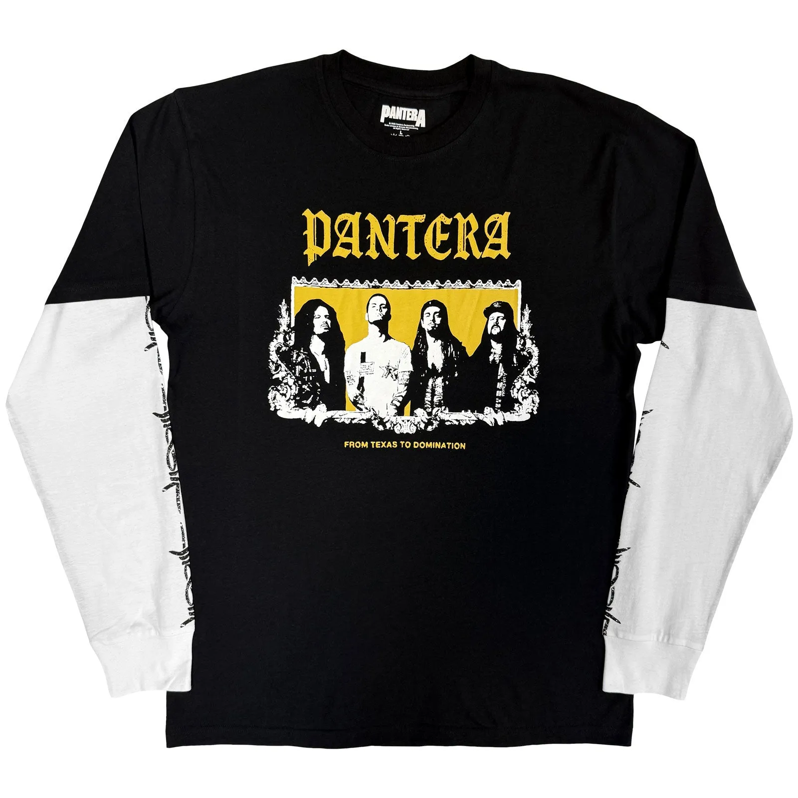 PANTERA - TEXAS TO DOMINATION - Layered Long Sleeve T-Shirt Multicolour sold by Spiral Direct