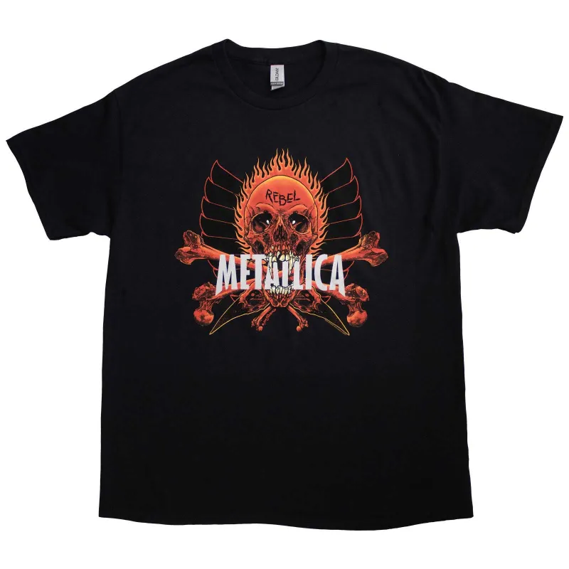 METALLICA - REBEL - T-Shirt Black made by Spiral Direct