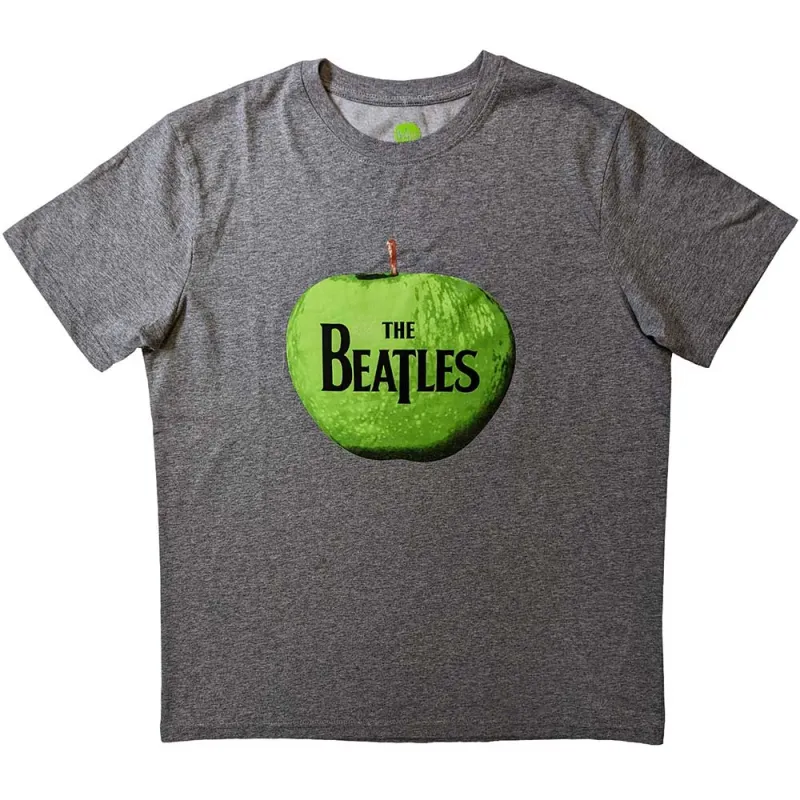 THE BEATLES - APPLE LOGO - T-Shirt Grey made by Spiral Direct