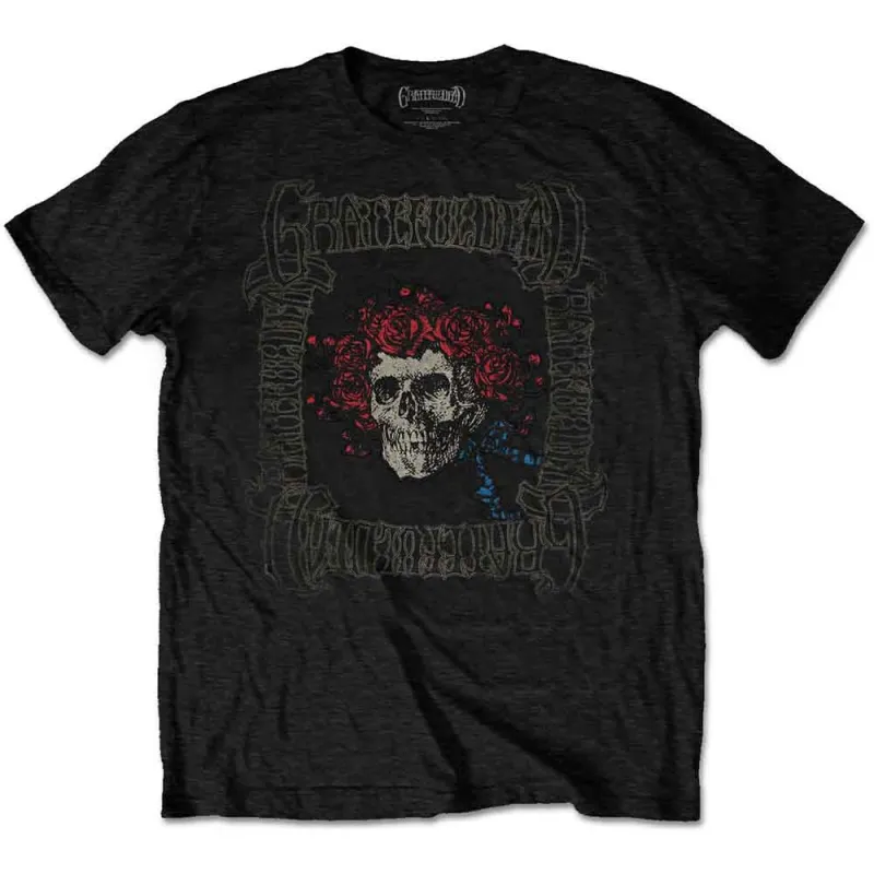 GRATEFUL DEAD - BERTHA WITH LOGO BOX - T-Shirt Black made by Spiral Direct