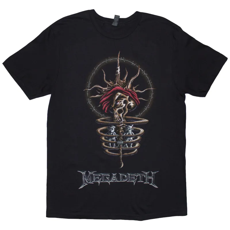 MEGADETH - YOUTHANASIA 1995 NORTH AMERICAN TOUR - T-Shirt Black made by Spiral Direct