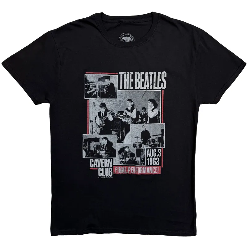 THE BEATLES - FINAL PERFORMANCE - T-Shirt Black made by Spiral Direct