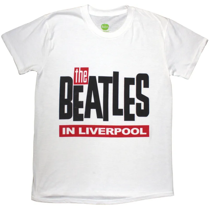THE BEATLES - IN LIVERPOOL - T-Shirt White made by Spiral Direct