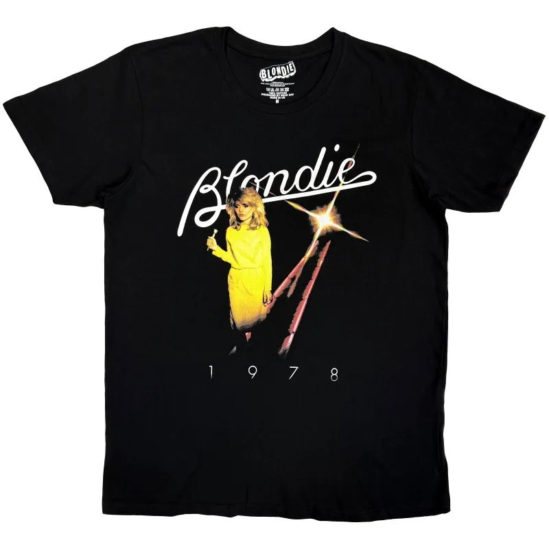 BLONDIE - YELLOW DRESS 1978 - T-Shirt Black made by Spiral Direct