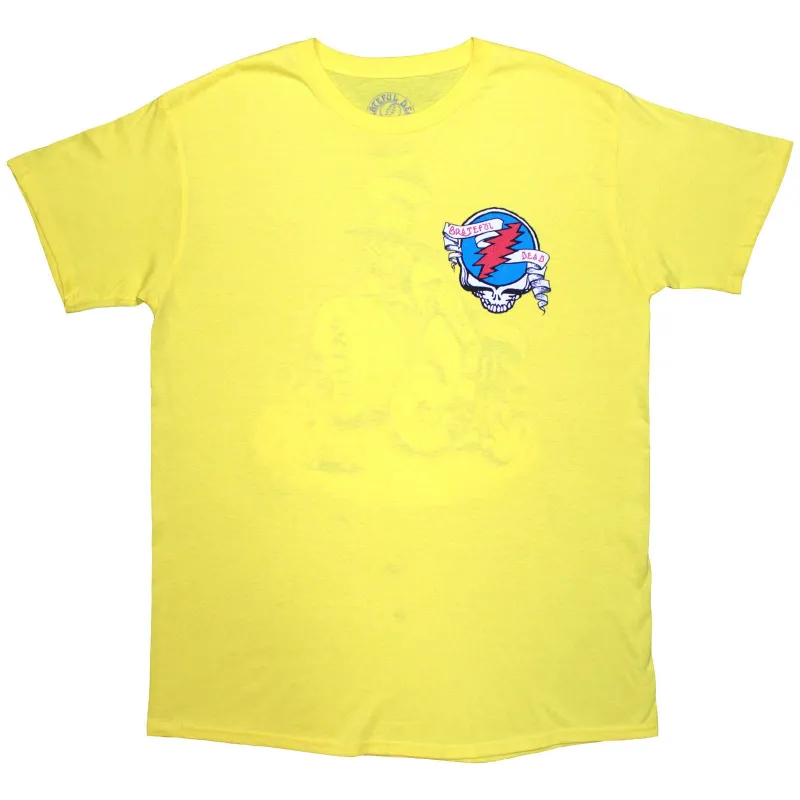 GRATEFUL DEAD - ROSE POSE - T-Shirt Yellow made by Spiral Direct