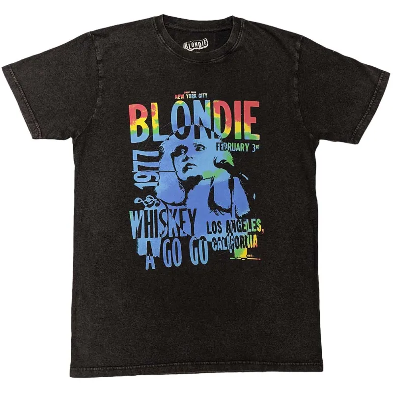 BLONDIE - WHISKEY A GO - T-Shirt Black made by Spiral Direct