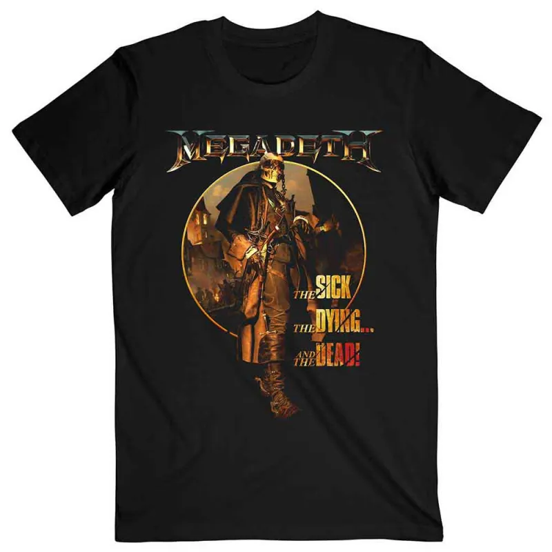 MEGADETH - THE SICK, THE DYING AND THE DEAD CIRCLE ALBUM ART - T-Shirt Black made by Spiral Direct