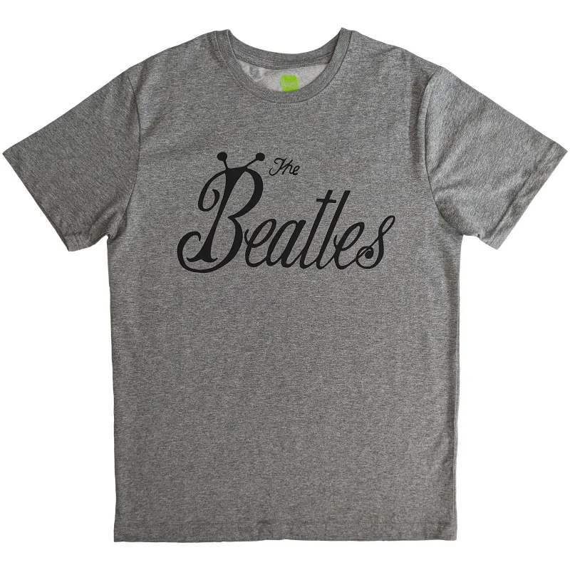 THE BEATLES - BUG LOGO - T-Shirt Grey made by Spiral Direct