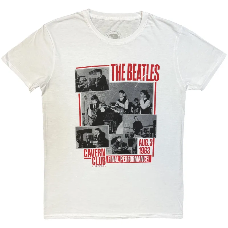 THE BEATLES - FINAL PERFORMANCE - T-Shirt White made by Spiral Direct