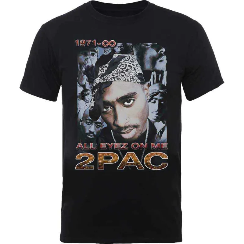 TUPAC - ALL EYEZ 1971 - T-Shirt Black made by Spiral Direct
