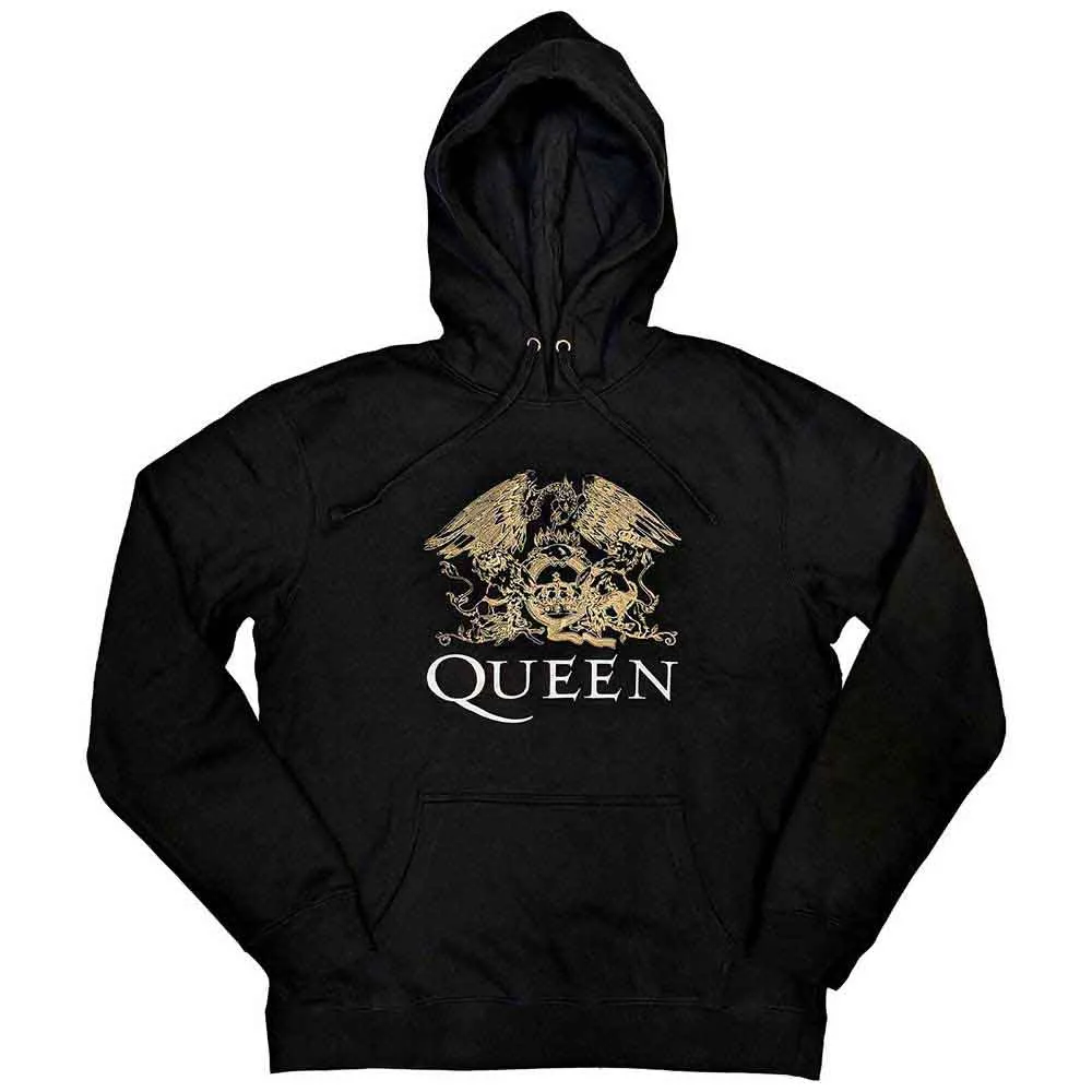 QUEEN - CREST - Pullover Hoodie Black sold by Spiral Direct
