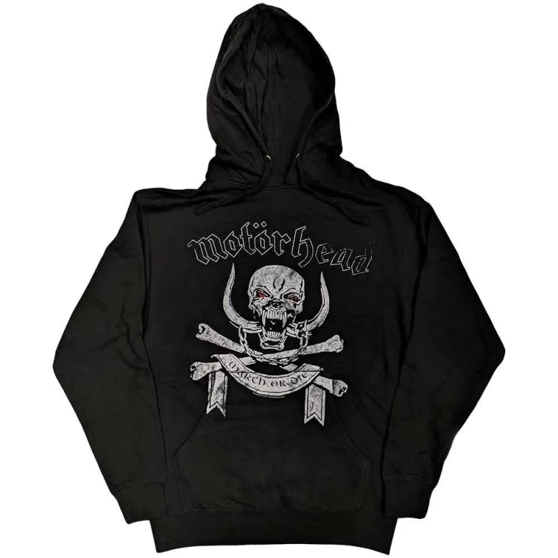 MOTORHEAD - MARCH OR DIE - Pullover Hoodie Black made by Spiral Direct