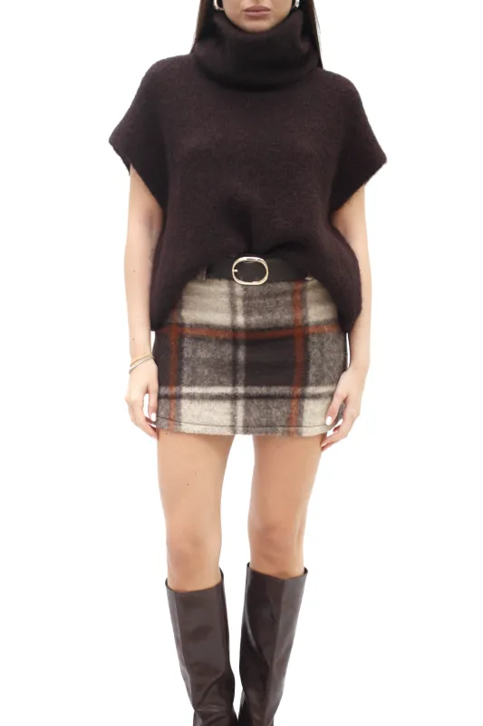 Minigonna in lana cotta sold by Apartamento