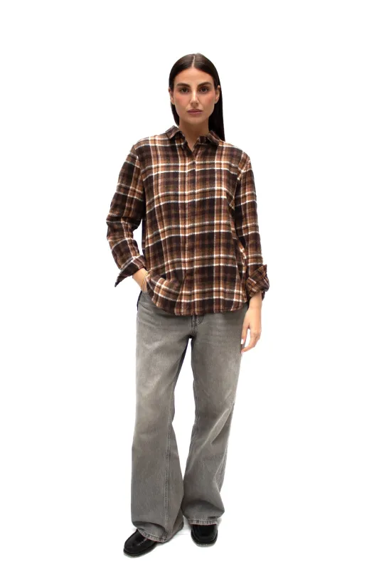 Camicia check ocra sold by Apartamento