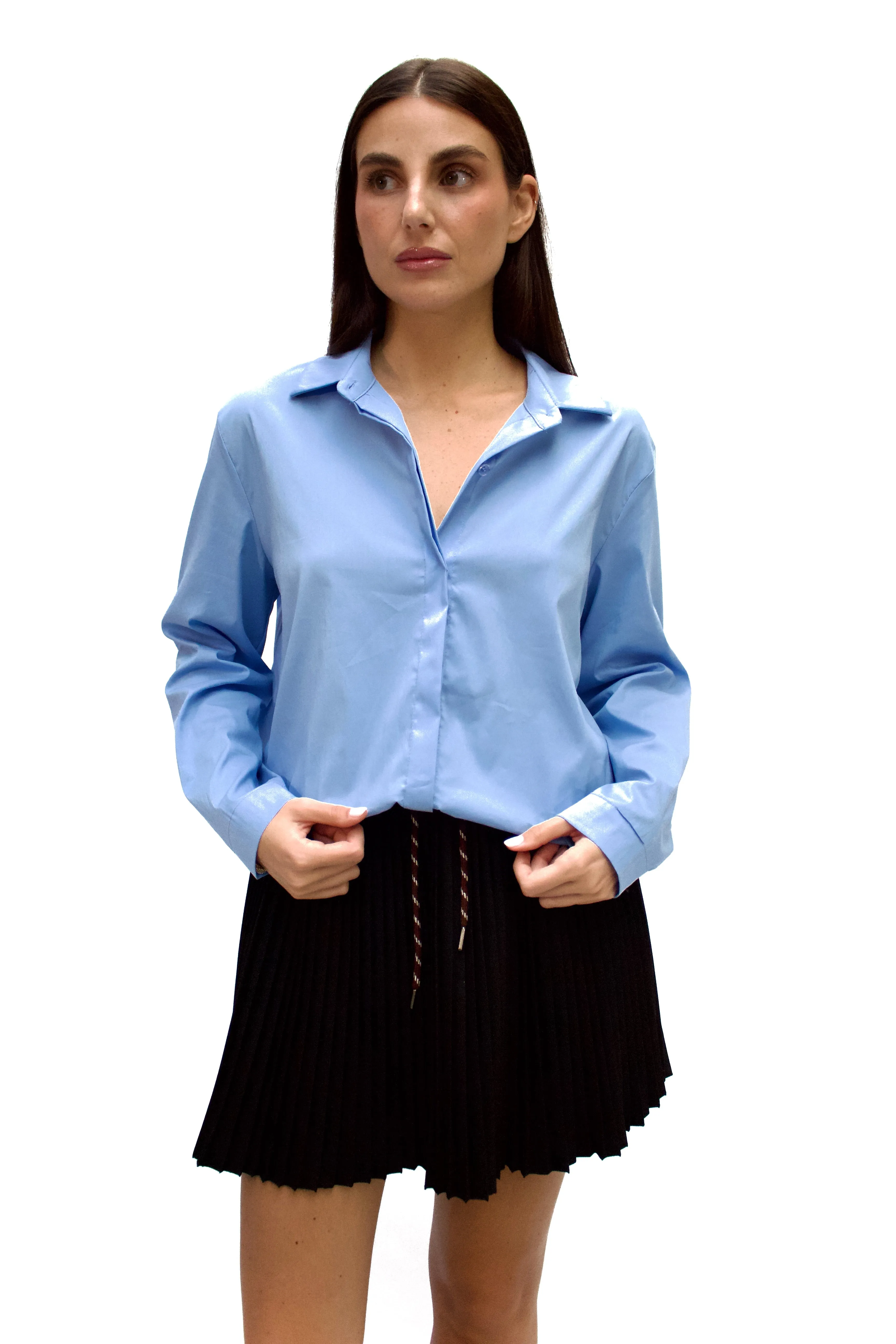 Camica basic azzurra sold by Apartamento product image thumbnail 2