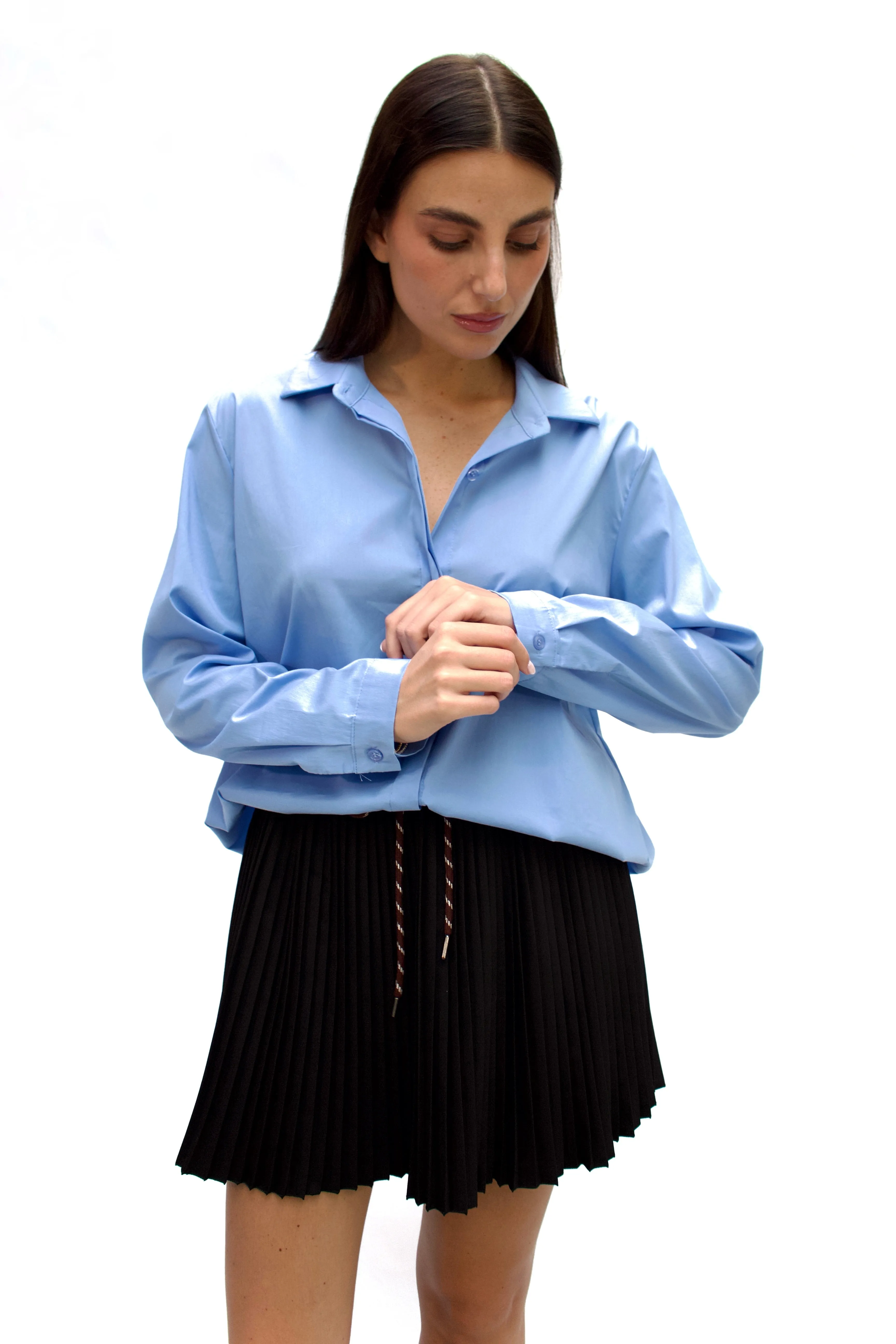 Camica basic azzurra sold by Apartamento product image thumbnail 3