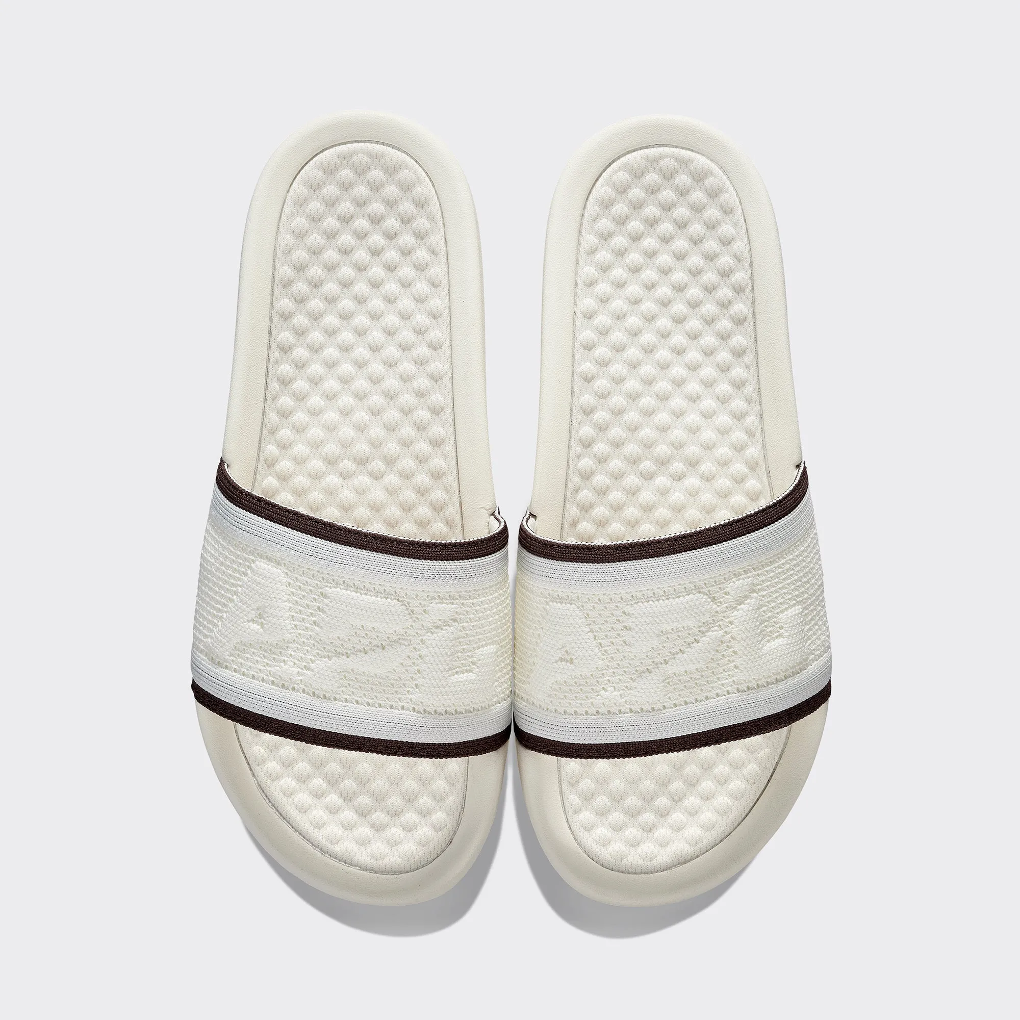 Women's Big Logo TechLoom Slide Ivory / Chocolate sold by APL
