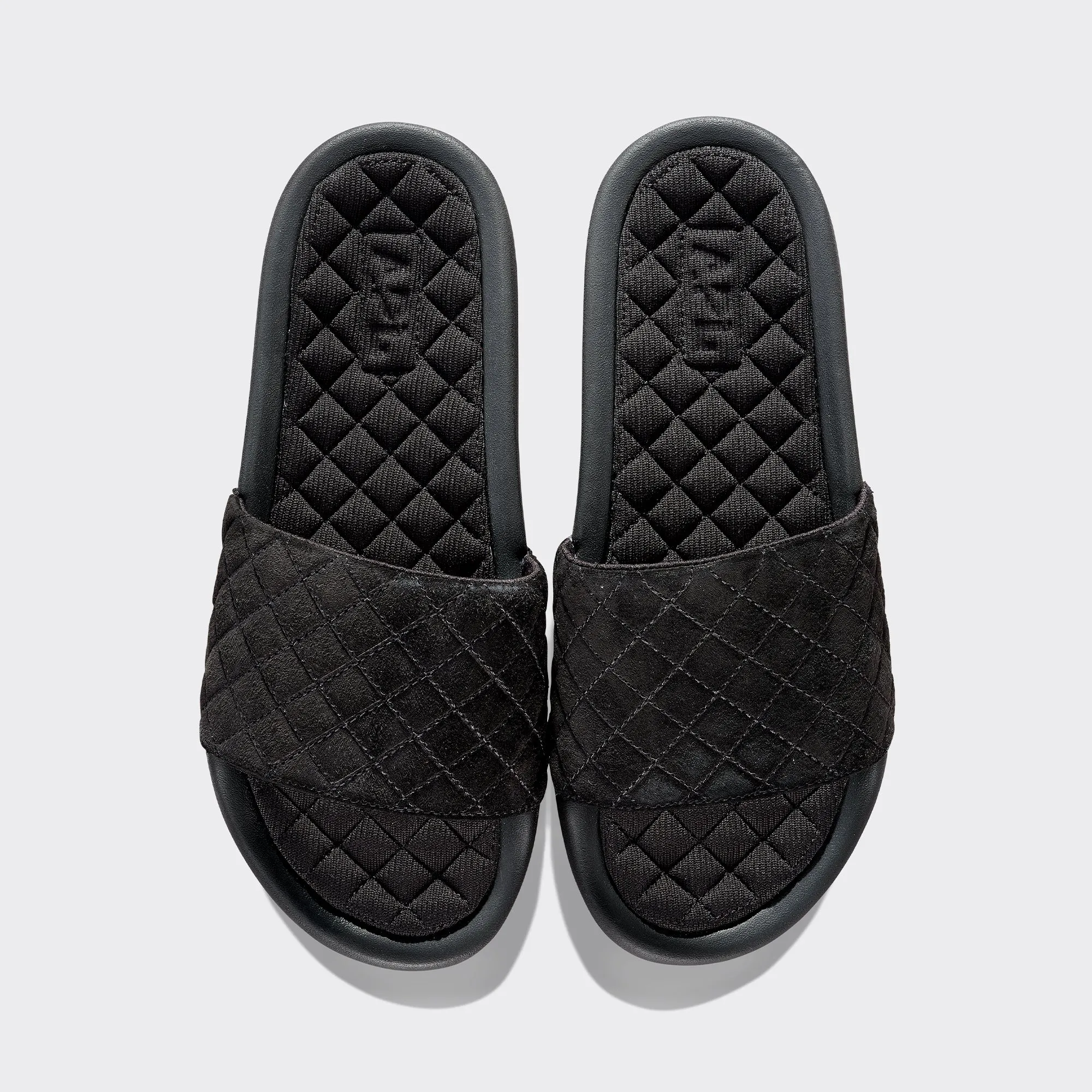 Women's Suede Lusso Slide Black sold by APL
