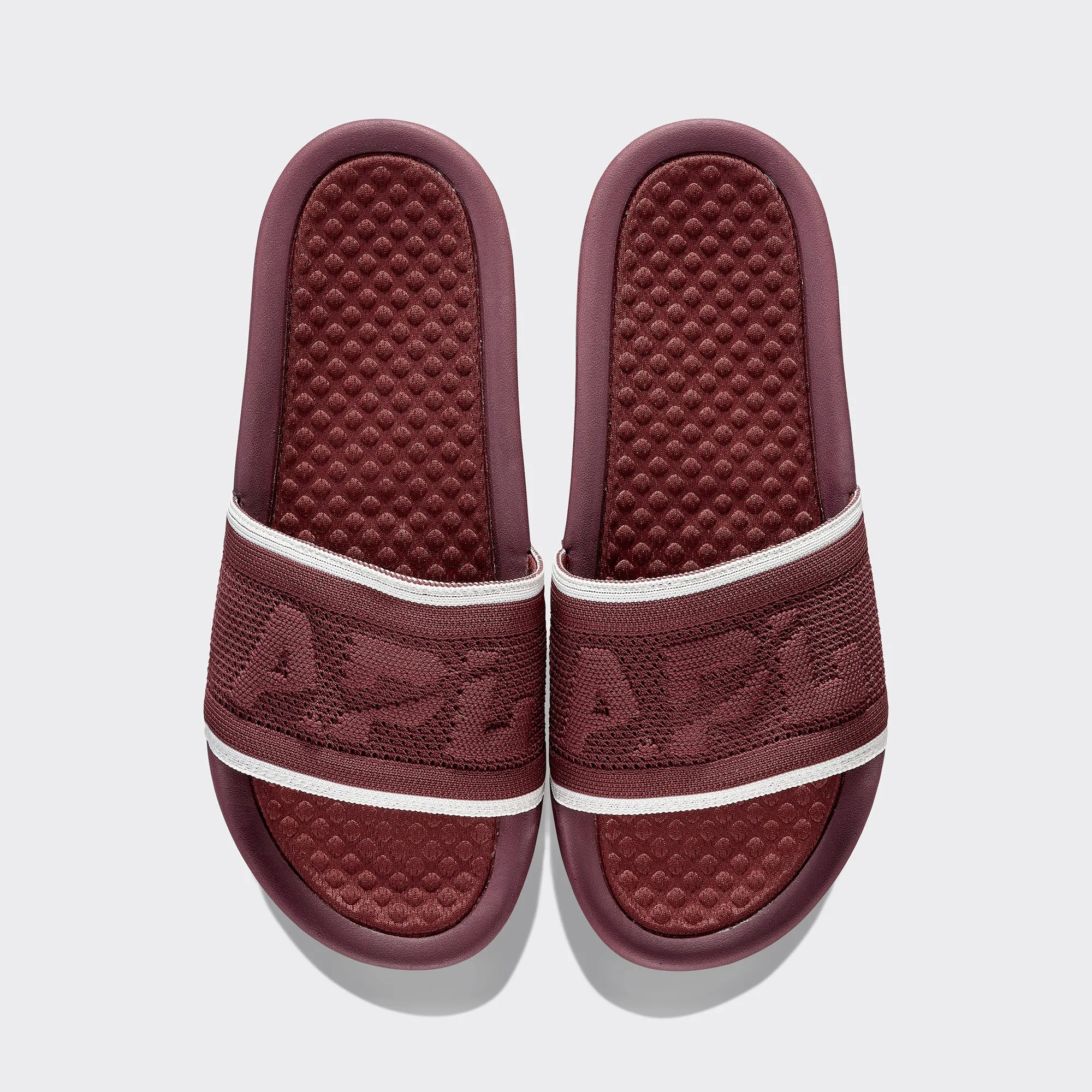 Men's Big Logo TechLoom Slide Burgundy / Ivory sold by APL