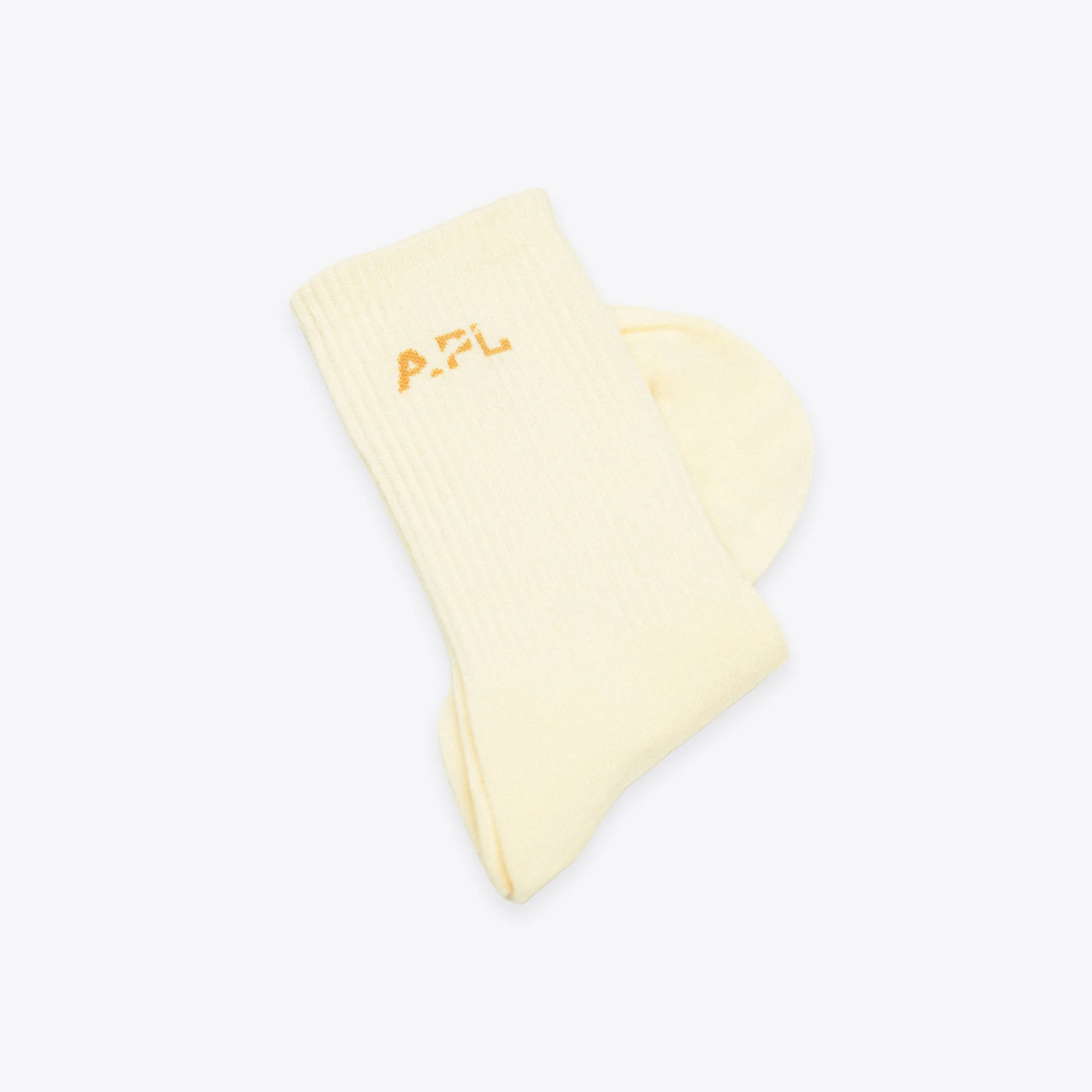 APL Lux Logo Socks Vanilla / Tan sold by APL